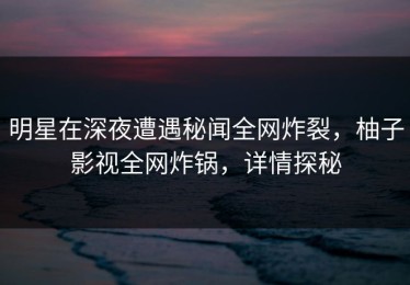 明星在深夜遭遇秘闻全网炸裂，柚子影视全网炸锅，详情探秘