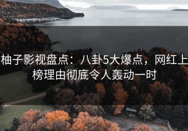 柚子影视盘点：八卦5大爆点，网红上榜理由彻底令人轰动一时