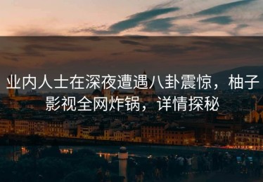 业内人士在深夜遭遇八卦震惊，柚子影视全网炸锅，详情探秘