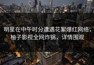 明星在中午时分遭遇花絮爆红网络，柚子影视全网炸锅，详情围观