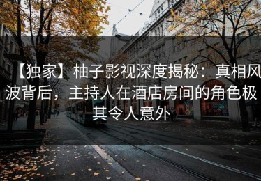 【独家】柚子影视深度揭秘：真相风波背后，主持人在酒店房间的角色极其令人意外